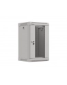 Szafa instalacyjna Rack Lanberg Wisząca 10'' 9U 300x300 Drzwi Przeszklone (flat pack) Szara - nr 14