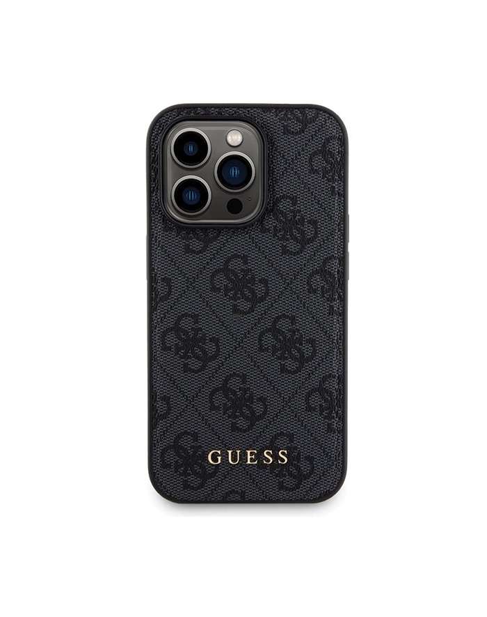 Guess Bundle Pack MagSafe 4G Metal Gold Logo - Zestaw etui + Power Bank 5000mAh MagSafe iPhone 13 Pro Max (czarny) główny