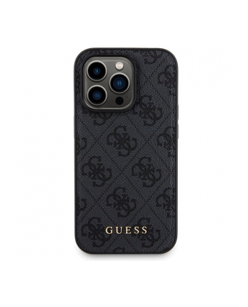 Guess Bundle Pack MagSafe 4G Metal Gold Logo - Zestaw etui + Power Bank 5000mAh MagSafe iPhone 13 Pro Max (czarny)