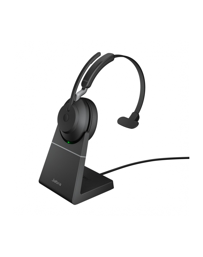 Jabra 26599-889-989 słuchawki/zestaw słuchawkowy Bezprzewodowy Opaska na głowę Biuro/centrum telefoniczne USB Typu-A Bluetooth Czarny główny