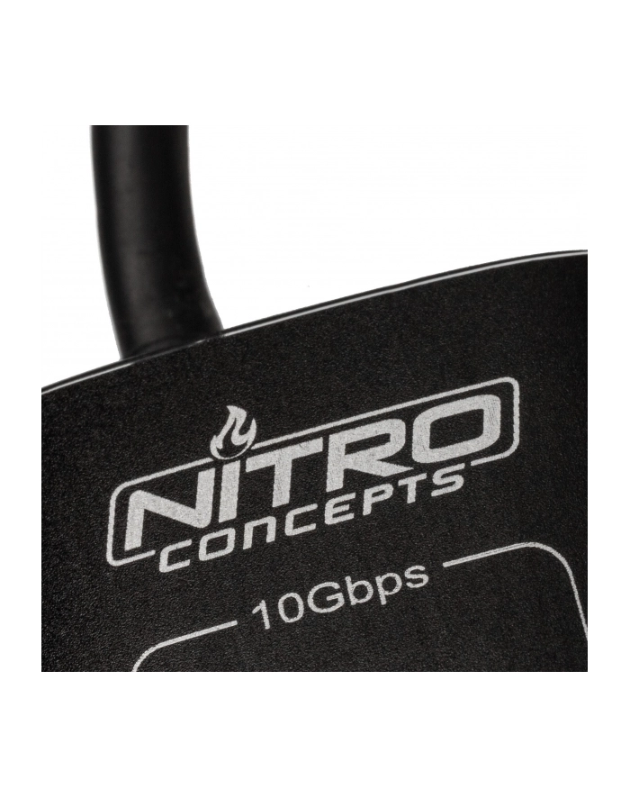 Nitro Concepts UH1, 10-portowy hybrydowy hub USB, USB 32 główny