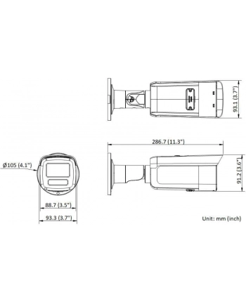 hikvision DS-2CD2T86G2H-4I(28mm)(BLACK) Kamera