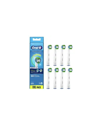 Wymienne główki szczoteczki Oral-B | Wkład CleanMaximiser Precision Clean | Głowy | Dla dorosłych | Liczba główek szczoteczki w zestawie: 8 | Biały
