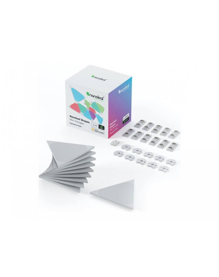 Nanoleaf Shapes Black Mini Triangles Expansion Pack (10 paneli) główny