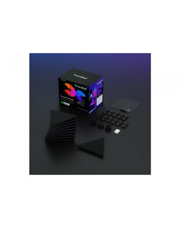 Nanoleaf Shapes Black Mini Triangles Expansion Pack (10 paneli) główny