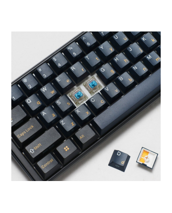 Klawiatura gamingowa Ducky One 3 Pro Mini Nazca Line, mechaniczna, 8 000 Hz, Hot Swap, RGB - Cherry MX2A Niebieska, ANSI (US) nr 1