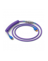 Glorious GMMK Coiled Cable Nebula, spiralny, USB-C/USB-A - fioletowy/srebrny - nr 1