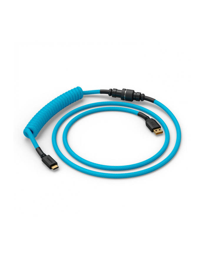 Glorious GMMK spiralny Elektryczny niebieski, Spiralny, USB-C/USB-A - jasnoniebieski/ główny
