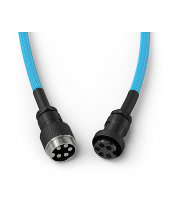 Glorious GMMK spiralny Elektryczny niebieski, Spiralny, USB-C/USB-A - jasnoniebieski/