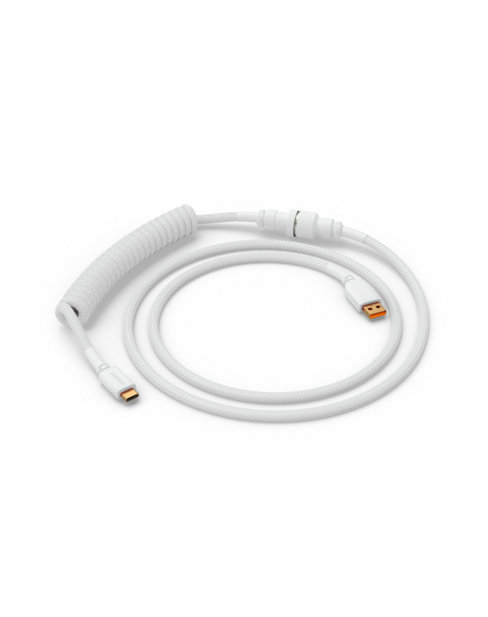 Glorious GMMK Coiled Cable Ghost Biały, spiralny, USB-C/USB-A - biały główny