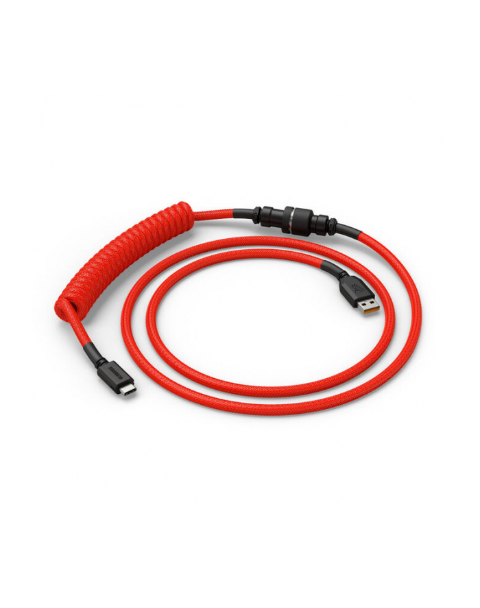 Glorious GMMK spiralny Karmazynowa Czerwień, spiralny, USB-C/USB-A - czerwony/ główny