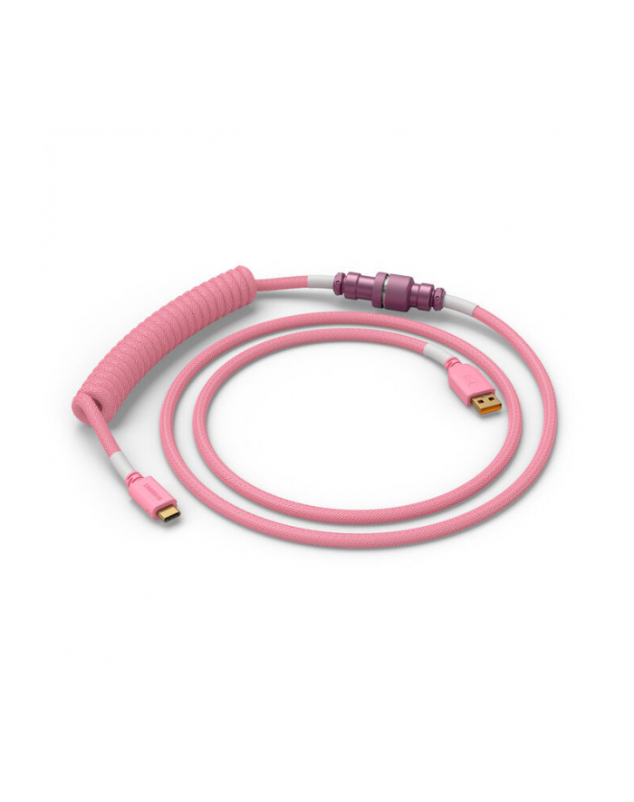 Glorious GMMK Spiralny Pixel Różowy, Spiralny, USB-C/USB-A - różowy główny