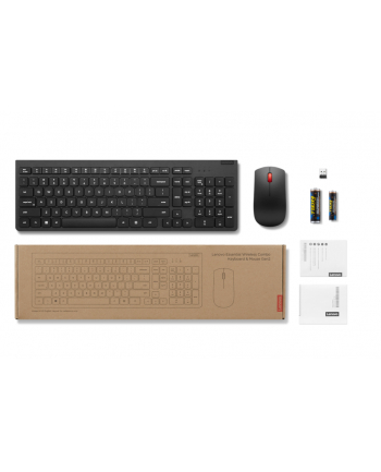 Lenovo | Podstawowa bezprzewodowa klawiatura i mysz combo Gen2 | Zestaw klawiatury i myszy | 2,4 GHz | litewski | Czarny
