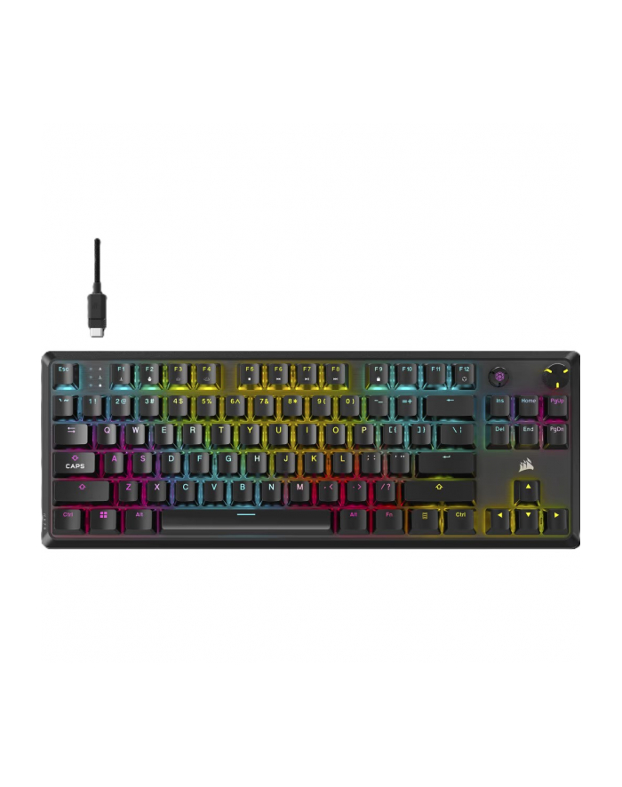 corsair Korsarz K70 RDZEŃ TKL | Mechaniczna klawiatura do gier bez klawiatury numerycznej | Przewodowe | BRAK DANYCH | | 0,973 g | MLX CZERWONY główny