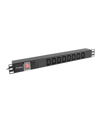 LANBERG LISTWA ZASILAJĄCA RACK PDU (1U, 16A, 8X IEC C13)