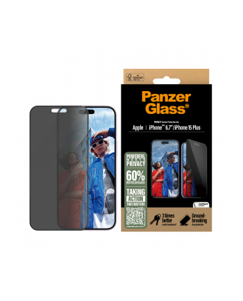 Osłona ekranu PanzerGlass | Jabłko | iPhone 16 Plus/iPhone 15 Plus | Szkło hartowane | | Ultra-szeroki krój