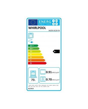 whirlpool Piekarnik z hydromasażem | AKZ9S 8220 FB | 73 L | Elektryczny | Hydrolityczny | Elektroniczny | Funkcja pary | Konwekcja | Wysokość 59,5 cm | Szerokość 59,5 cm | Czarny