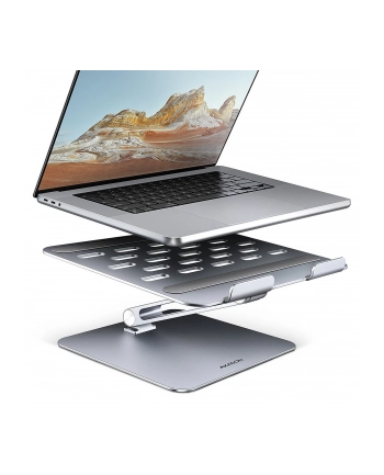Podstawka AXAGON STND-LQ do laptopów i tabletów 10 do 16 cali - srebrna