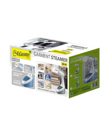 feel-maestro Parownica do ubrań 1600W MR-356-GREY Szara nr 1
