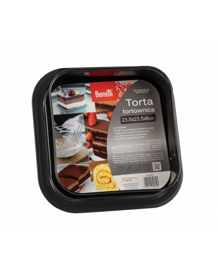 berretti Tortownica kwadratowa 23.5 cm Torta główny