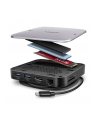 axagon HMC-UFO Wieloportowy hub 9in1 USB-C 3.2 Gen 2 10Gbps HDMI M.2 NVMe/SATA audio PD100W microSD LAN - nr 36
