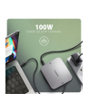 axagon HMC-UFO Wieloportowy hub 9in1 USB-C 3.2 Gen 2 10Gbps HDMI M.2 NVMe/SATA audio PD100W microSD LAN - nr 41