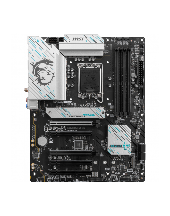 msi Płyta główna B760 GAMING PLUS WIFI s1700 4DDR4 DP/HDMI ATX główny