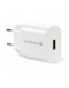 everactive Ładowarka sieciowa 1X USB 18W QC3.0 Biała - nr 1