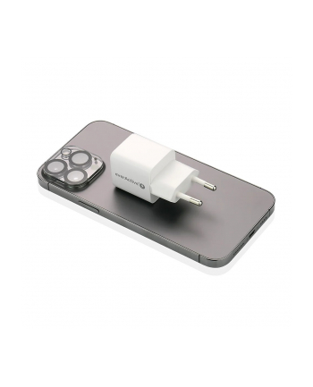 everactive Ładowarka sieciowa GaN 1X USB, 1X USB-C 20W QC3.0 Biała