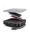 axagon HMC-UFO Wieloportowy hub 9in1 USB-C 3.2 Gen 2 10Gbps HDMI M.2 NVMe/SATA audio PD100W microSD LAN - nr 45