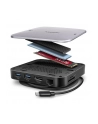 axagon HMC-UFO Wieloportowy hub 9in1 USB-C 3.2 Gen 2 10Gbps HDMI M.2 NVMe/SATA audio PD100W microSD LAN - nr 59