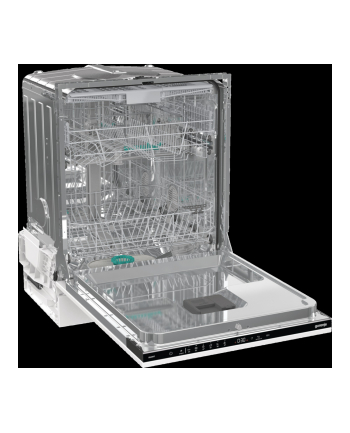 gorenje Zmywarka | GV643E90 | Wbudowany | Szerokość 60 cm | Liczba kompletów naczyń 16 | Liczba programów 6 | Klasa efektywności energetycznej E | Wyświetlacz | Funkcja AquaStop | Biały