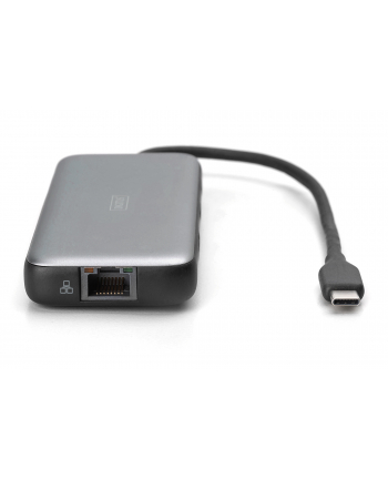 DIGITUS USB-C Docking Station 7-Port 1x HDMI 3x USB 3.2 Gen 2 1x RJ45 1x SD 1x MicroSD 1x PD