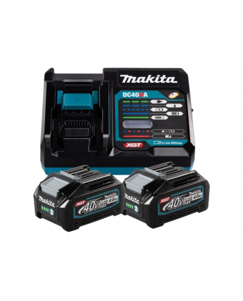 MAKITA ZESTAW ZASILAJĄCY 40V 2x4,0Ah XGT (BL4040x2+DC40RA) MAKPAC