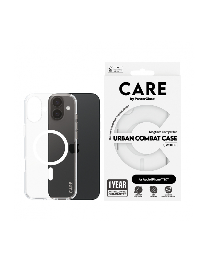 Care By Panzerglass Case Flagship White Magsafe Iphone 16 Plus główny