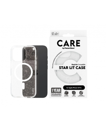 Care By Panzerglass Case Flagship Star Lit With White Magsafe Iphone 16 Pro