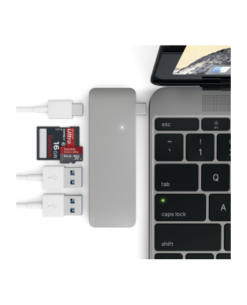 Satechi Type-C USB Passthrough Hub space gray