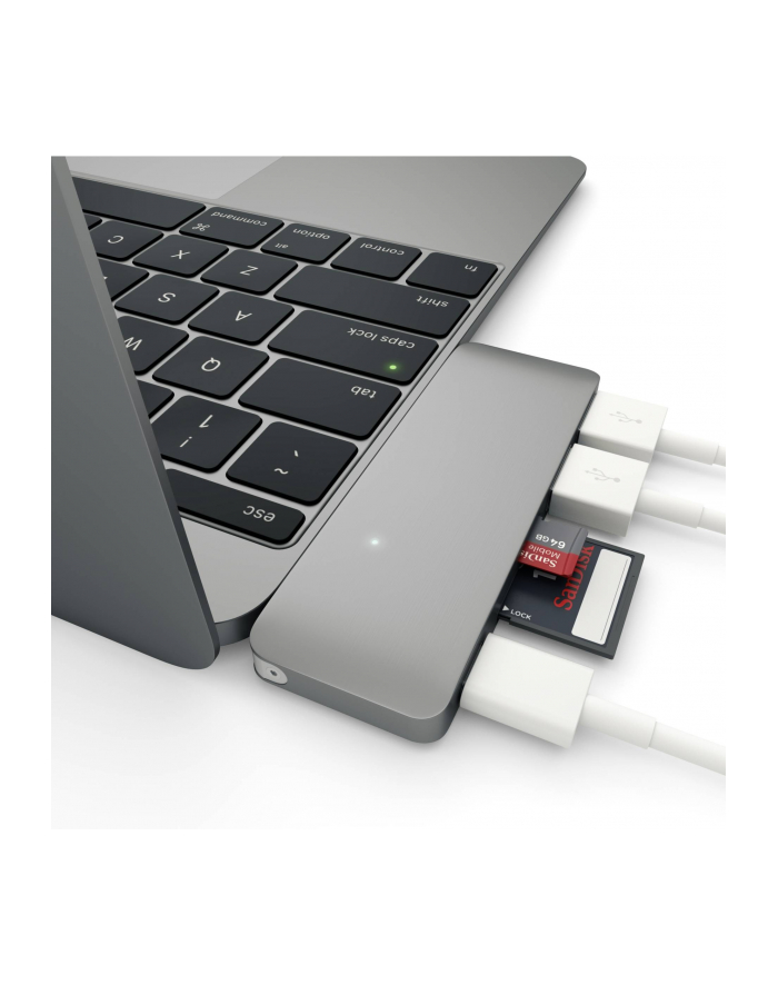 Satechi Type-C USB Passthrough Hub space gray główny