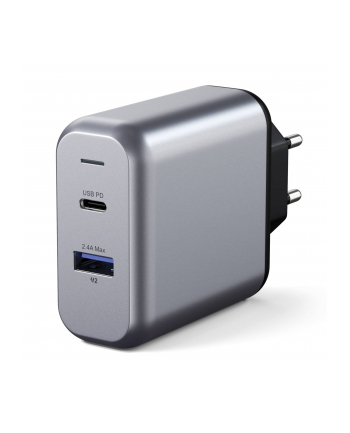 Satechi 30W Dual Port Wall Charger space gray