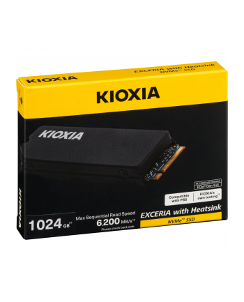 KIOXIA EXCERIA HeatSink NVMe 1TB M.2 2280 PCIe Gen4x4