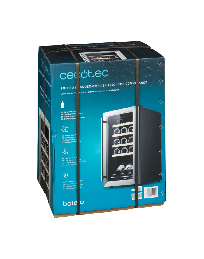 CECOTEC Vinoteca GrandSommelier 1550 Inox Compressor główny