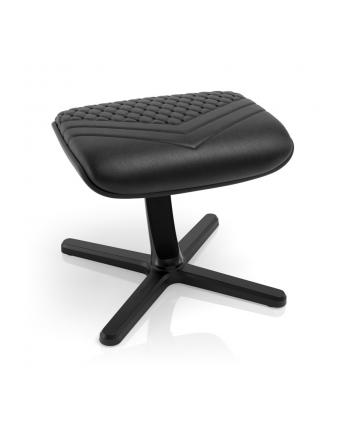 Podnóżek noblechairs Footrest V2.0, czarny, naturalna skóra (NBL-FR-RL-BLK)