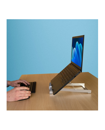 R-Go Tools Podstawka pod laptopa Riser Basic laptopa, srebrna (RGORIBASI)