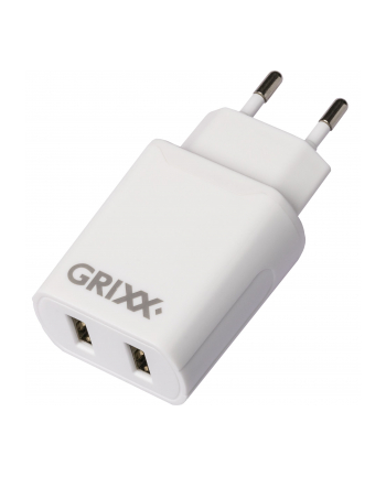 Grixx Optimum Power Adapter Dual Usb (GROPADUSB01)