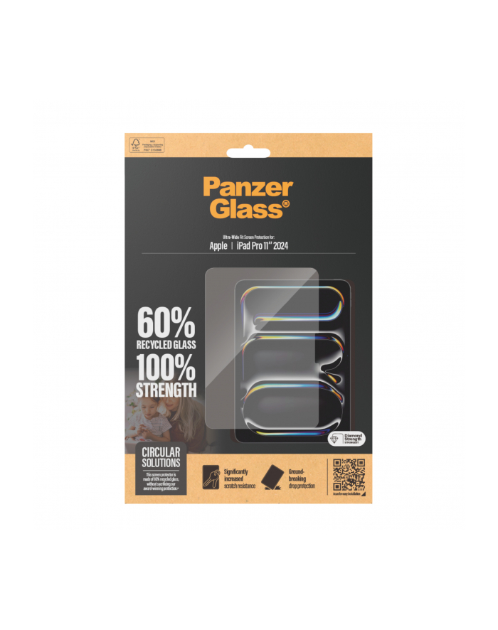 Panzerglass Szkło Hartowane Ultra Wide Fit Do Apple Ipad Pro 11 (2831) główny