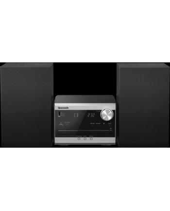 Panasonic SC-PM272 Mikrowieża z CD, radiem FM i Bluetooth (DAB+, 20W, system głośników 10 cm z otworem bass reflex, Bluetooth Remaster), srebrna nr 2