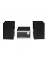 Panasonic SC-PM272 Mikrowieża z CD, radiem FM i Bluetooth (DAB+, 20W, system głośników 10 cm z otworem bass reflex, Bluetooth Remaster), srebrna - nr 1