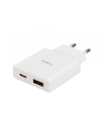 Ładowarka sieciowa iBOX C-43 Slim USB A+C 30W kabel USB-C do USB-C biała - nr 1