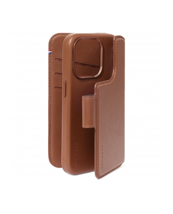 Decoded Leather Detachable Wallet for iPhone 15 Pro Tan