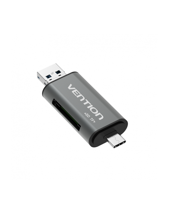 Vention USB 2.0, SD, microSD, micro USB i USB-C Czytnik kart pamięci USB 2.0, SD, microSD, micro USB i USB-C główny